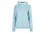Kapuzenpullover SALZHAUT "Hoodie VISIT", Damen, Gr. S, blau (breeze), Obermaterial: 70% Baumwolle CO. 30% Polyester PES., Pullover Kapuzenpullover