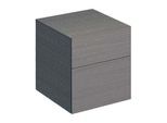 Geberit Xeno² Seitenschrank 500504431 45x51x46,2cm, mit 2 Schubladen, strukturiert/sculturagrau