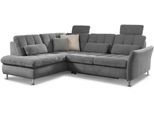 Ecksofa DIE PLANBAR "MP-IN20016 L-Form mit Kaltschaum-Polsterung", grau, B:242cm H:87cm T:116cm, 100% Polyester, Sofas, Ecksofa, optional Kopfstützen & Schlaffunktion, mit Kaltschaum-Polsterung