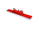 Bauer Südlohn SKB 200 Gabelstapler-Kehrbesen, lackiert, Feuerrot aus Stahl für Gabelstapler mit Kehrbreite:200 cm, 4494-02-0000-2 (4494-02-0000-3000)