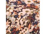 Stretch-Blusenstoff "Blumen", braun-color