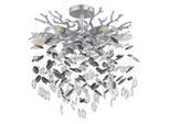Globo , Grau, Klar, Silberfarben , Metall, Glas , 54 cm , verstellbare Arme ,