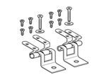 Geberit Scharnier-Set 598180000 Befestigung von vorne, Edelstahl, für WC-Sitz