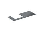 Geberit One Waschtisch-Platte 505135002 120x2x47cm, Ausschnitt links, Steinzeug, Marmoroptik schwarz/matt