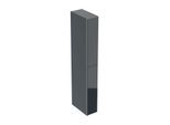Geberit Acanto Hochschrank 500638161 22x173x47,6cm, Glas schwarz - schwarz matt