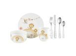 Villeroy & Boch Kindergeschirrset Roar Lion, Mehrfarbig, Metall, Keramik, 7-teilig, Tier, 13.5x24x26.5 cm, hitzebeständig, lebensmittelecht, Füttern, Kindergeschirr