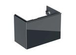 Geberit Acanto Waschtischunterschrank 500615161 Compact,74x53,5x41,6cm,Glas schwarz - schwarz matt
