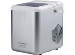 ARIETE Elektrischer Eiswürfelbereiter "Ariete elektrischer tragbarer Eiswürfelbereiter 651", silber, B:24cm H:31cm T:30cm, Eiswürfelbereiter, Mit sehr leisem Kompressor 58 db, Elektrischer Eiswürfelbereiter