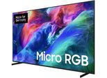 SAMSUNG LCD-LED Fernseher "GMR75R85HAU", Energieeffizienz: E, schwarz (titan schwarz), 75 ″, Fernseher, Micro RGB, 100% BT.2020 Farbraum, Motion Xcelerator 144Hz, Dolby Atmos, LCD-LED Fernseher