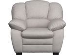 Sessel COTTA "Casino, B.110 cm, bis 120 kg belastbar", snow, B:110cm H:88cm T:92cm, 100% Polyester, Sessel, Sessel, Polstergarnitur, auch als Set erhältlich