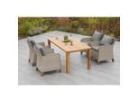 Gardenson , Beige, Beigebraun , Holz, Metall, Kunststoff , Akazie , Hartholz , Füllung: Polyurethan (PUR),Polyurethan (Pur) , rechteckig , FSC 100% ,