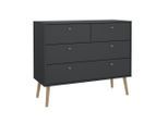 Best Price , Grau , Holzwerkstoff , Eiche,Eiche , 4 Schublade(n) Schubladen , 98.7x81.7x39.1 cm , FSC Mix, Made in Denmark , stehend, in verschiedenen Größen erhältlich ,