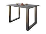 Mid.you , Anthrazit, Schwarz , Holzwerkstoff , rechteckig , 50x76x140 cm ,