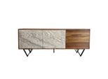 Livetastic , Sheeshamfarben , Holz , Sheesham,Sheesham , massiv,massiv , 2 Fächer , 3 Schublade(n) Schubladen , 175x71x40 cm , stehend, handgemacht ,