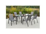 Gardenson , Graphitfarben, Grau , Metall, Glas, Textil , rechteckig ,