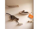 WOOWOOD Kletterwand Katzen Kati Kat 5-teilig, Massivholz