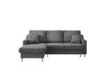 P & B , Grau , Textil , Buche , Uni , Füllung: Schaumstoff,Schaumstoff , L-Form , 228x150 cm , Made in EU , seitenverkehrt erhältlich, Schlafen auf Sitzhöhe, Rücken echt, Armteil links, Armteil rechts, Typenauswahl, Stoffauswahl, Liegefunktion ,