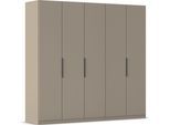 Kleiderschrank RAUCH "Schrank Möbel Schlafzimmer Garderobe Kinderzimmer WELTNEUHEIT TYNDA", beige (fango), B:226cm H:212cm T:54cm, Holzwerkstoff, Schränke, Kleiderschrank, PATENTIERTES SCHNELLMONTAGESYSTEM, Soft-Close-Funktion MADE IN GERMANY