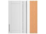 Eckhängeschrank OPTIFIT "Ahus", weiß (weiß matt, weiß), B:80cm H:89,6cm T:45cm, Schränke, Eckhängeschrank, Breite 80 x 45 cm