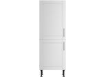 Kühlumbauschrank OPTIFIT "Ahus", grau (hellgrau matt, wildeiche nachbildung), B:60cm H:176,6cm T:58,4cm, Schränke, Kühlumbauschrank, Breite 60 cm