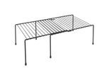 Küchenregal METALTEX "Adapto", schwarz, B:57cm H:15cm T:24cm, Metall, Regale, Schrankeinsatz, ausziehbar von 33 cm bis 57 cm