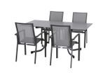 Siena Garden , Anthrazit , Metall, Textil, Keramik , rechteckig ,