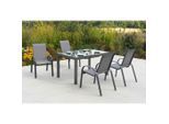 Gardenson , Graphitfarben, Grau , Metall, Glas, Textil , rechteckig ,