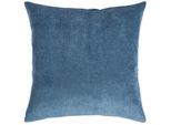 Dekokissen PAD "CASUAL", blau (blau, unifarben), B:60cm L:60cm, Polyacryl, Polyester, Dekokissen_Sitzkissen_Kissenhüllen, Feines Cord-Design, große Farbvielfalt und hoher Wiedererkennungswert