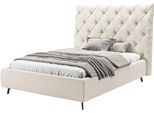 Polsterbett HOME AFFAIRE "Maxime, in 4 Breiten bis 200cm, auch in Leder", beige (nature), B:176cm H:105cm L:234cm, 96% Polyester, 4% Polyacryl, Betten, Polsterbett, Kopfteilhöhe 143 cm, belastbar bis 280 kg, auch in Überlänge 220cm