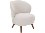 Mid.you Sessel, Creme, Holz, Eiche, massiv, 66x78x69 cm, Wohnzimmer, Sessel, Sonstige Sessel