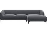 Ecksofa FLEXLUX "Belle Designsofa, L-Form, B/T 288/149 cm", grau (soft grau), B:288cm H:74cm T:149cm, 100% Polyester, Sofas, Ecksofa, Skandinavisches Design, In hochwertiger Verarbeitung