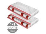Taschenfederkernmatratze, Textil, H2, 90x200 cm, Bezug abnehmbar/waschbar, wendbar, optimale Belüftung, alternative Größen erhältlich, Schlafzimmer, Matratzen Shop, Matratzen, Taschenfederkernmatratzen