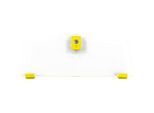 Schäfer Shop Pure Cover niedrig für Eurobox Serie Economy 600 x 400 mit offener Front, Kunststoff, gelb