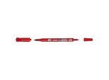 Pilot Permanent Marker Twin Marker EF/F, rot, 0,4–0,8 mm und 0,8–2,0 mm