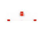 Schäfer Shop Pure Cover hoch für Eurobox Serie Economy 600 x 400 mit offener Front, Kunststoff, rot