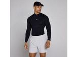 MP Herren Training High Neck Langarm Baselayer - Schwarz - XL