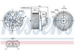 NISSENS Innenraumgebläse 87091 für Peugeot