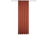 Möbelix , Terracotta , Textil , Uni , 135x175 cm , für Stange und Schiene geeignet, Lärmschutz, Wärmeschutz, mit Kombiband ,