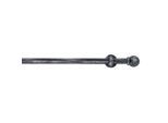 Möbelix , Schwarz, Silberfarben , Metall , 370 cm ,