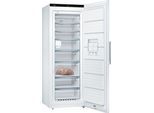 BOSCH Gefrierschrank "GSN58AWDV", Energieeffizienz: D (A-G), silber (weiß), B:70cm H:191cm T:78cm, Gefrierschränke, Kein Abtauen mit No Frost und frische Eiswürfel dank Ice Twister