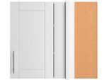Eckhängeschrank OPTIFIT "Ahus", weiß (weiß matt, weiß), B:80cm H:70,4cm T:34,9cm, Schränke, Eckhängeschrank, Breite 80 x 45 cm
