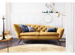 Recamiere HOME AFFAIRE "Beatrice, bequem und zeitlos elegant, Breite 223cm", gelb (curry), B:223cm H:84cm T:95cm, Samtoptik (100 Polyester), Sofas, Recamiere, Recamiere links oder rechts, passend zur "Beatrice"-Serie