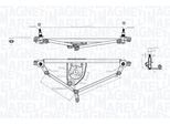 MAGNETI MARELLI Wischergestänge 085570705010 vorne für GM Opel