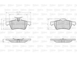 VALEO Bremsbelagsatz, Scheibenbremse 872137 Hinterachse für Ford Opel SAAB