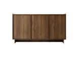Mirjan24 Sideboard, Nussbaum, Kunststoff, Rechteckig,Rechteckig, 147x82x39 cm, Wohnzimmer, Kommoden & Sideboards, Sideboards
