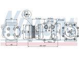 NISSENS Kompressor, Klimaanlage 89071 für Ford