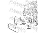 FEBEST Riemenspanner, Keilrippenriemen 1890a24x für Opel GM