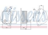 NISSENS Ölkühler, Motoröl 90721 für KIA