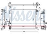 NISSENS Kühler, Motorkühlung 606473 für RENAULT