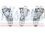 NISSENS Ölkühler, Motoröl 91399 für BMW MINI
